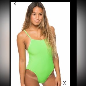 JOLYN Jackson Tie-Back Onesie Lime Green Size 30